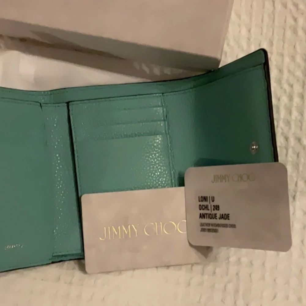 Jimmy Choo Aqua Leather Wallet - Picture 3 of 3